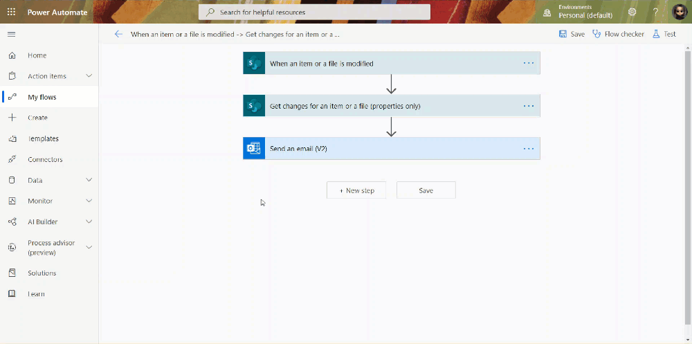 "When an item or a file is modified" trigger is not working